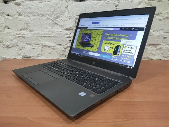 Мобільна робоча станція HP ZBook 15 G6 / 15.6" (1920x1080) IPS / Intel Core i7-9750H (6 (12) ядер по 2.6 - 4.5 GHz) / 16 GB DDR4 / 480 GB SSD / nVidia Quadro T2000, 4 GB GDDR5, 128-bit / WebCam б/в - зображення 4