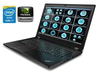 Мобільна робоча станція Lenovo ThinkPad P73 / 17.3" (1920x1080) IPS / Intel Core i7-9850H (6 (12) ядер по 2,6 - 4,6 ГГц) / 32 ГБ DDR4 / 128 ГБ SSD + 512 ГБ SSD + 750 ГБ HDD / nVidia Quadro T2000, 4 ГБ GDDR5, 128-біт / WebCam б/в