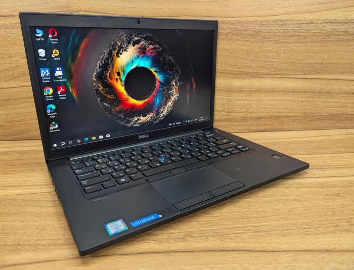 Ультрабук Dell Latitude 7480 / 14" (1920x1080) IPS / Intel Core i7-7600U (2 (4) ядра по 2.8 - 3.9 GHz) / 8 GB DDR4 / 256 GB SSD / Intel HD Graphics 620 / TouchID / WebCam / Windows 10 б/в - зображення 4