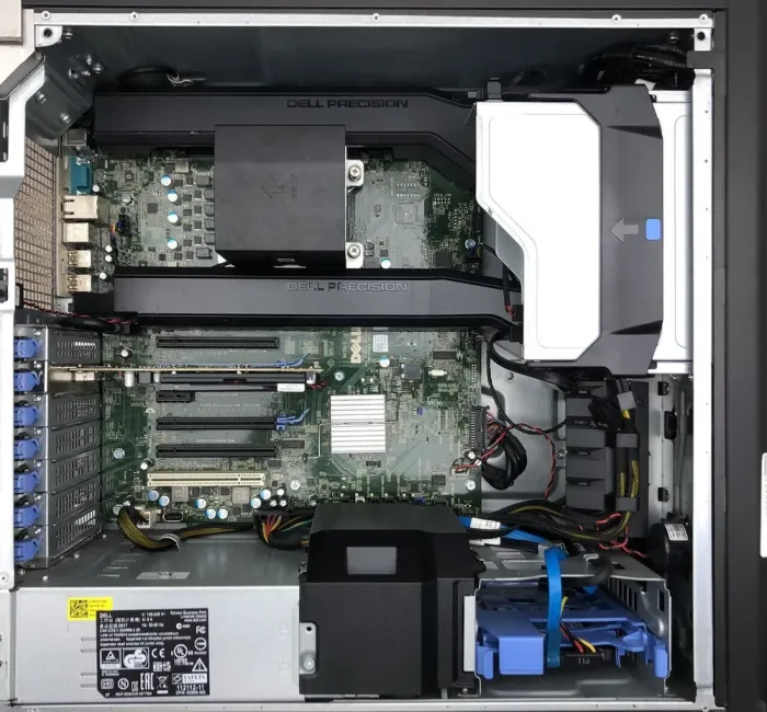 Робоча станція Dell Precision T3610 Tower / Intel Xeon E5-2630 v2 (6 (12) ядер по 2.6 - 3.1 GHz) / 64 GB DDR3 / 240 GB SSD / AMD FirePro W2100, 2 GB GDDR3, 128-bit / DVD-ROM б/в - зображення 4