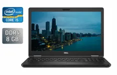Ноутбук Dell Latitude 5580 / 15.6" (1920x1080) IPS / Intel Core i5-7300U (2 (4) ядра по 2.6 - 3.5 GHz) / 8 GB DDR4 / 240 GB SSD / Intel HD Graphics 620 / WebCam / HDMI / Windows 10 б/в