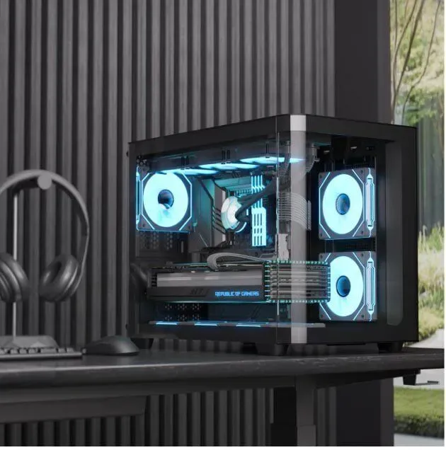 Ігровий ПК AeroCool P300C Monster Tower / AMD Ryzen 7 8700F (8 (16) ядер по 4.1 - 5.0 GHz) / 32 GB DDR5 / 2000 GB SSD M.2 / nVidia GeForce RTX 5070, 12 GB GDDR7, 192-bit - зображення 4