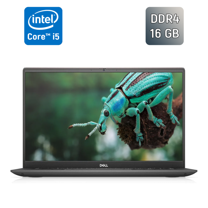 Ультрабук Б-клас Dell Vostro 5402 / 14" (1920x1080) IPS / Intel Core i5-1135G7 (4 (8) ядра по 2.4 - 4.2 GHz) / 16 GB DDR4 / 256 GB SSD / Intel Iris Xe Graphics / WebCam / TouchID б/в - зображення 1