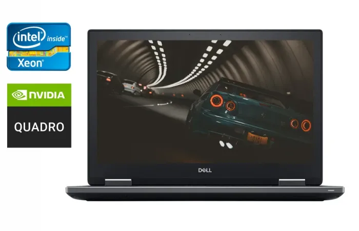 Мобільна робоча станція Dell Precision 7530 / 15.6" (1920x1080) IPS / Intel Xeon E-2186M (6 (12) ядер по 2.9 - 4.8 GHz) / 64 GB DDR4 / 512 GB SSD / nVidia Quadro P2000, 4 GB GDDR5, 128-bit / HDMI / USB Type-C / Windows 10 б/в - зображення 1