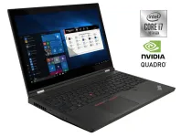 Мобільна робоча станція Lenovo ThinkPad P15 Gen 1 / 15.6" (1920x1080) IPS / Intel Core i7-10850H (6 (12) ядер по 2.7 - 5.1 GHz) / 32 GB DDR4 / 512 GB SSD M.2 / nVidia Quadro RTX 3000, 6 GB GDDR6, 192-bit / WebCam / Win 10 Pro б/в