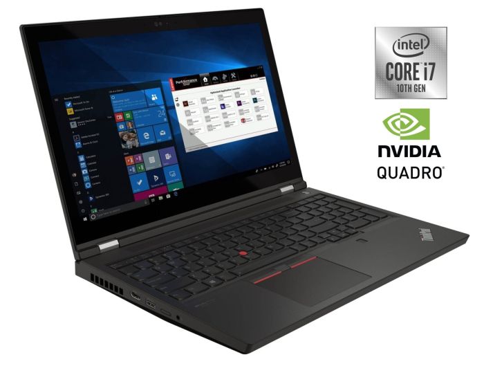 Мобільна робоча станція Lenovo ThinkPad P15 Gen 1 / 15.6" (1920x1080) IPS / Intel Core i7-10850H (6 (12) ядер по 2.7 - 5.1 GHz) / 32 GB DDR4 / 512 GB SSD M.2 / nVidia Quadro RTX 3000, 6 GB GDDR6, 192-bit / WebCam / Win 10 Pro б/в - зображення 1