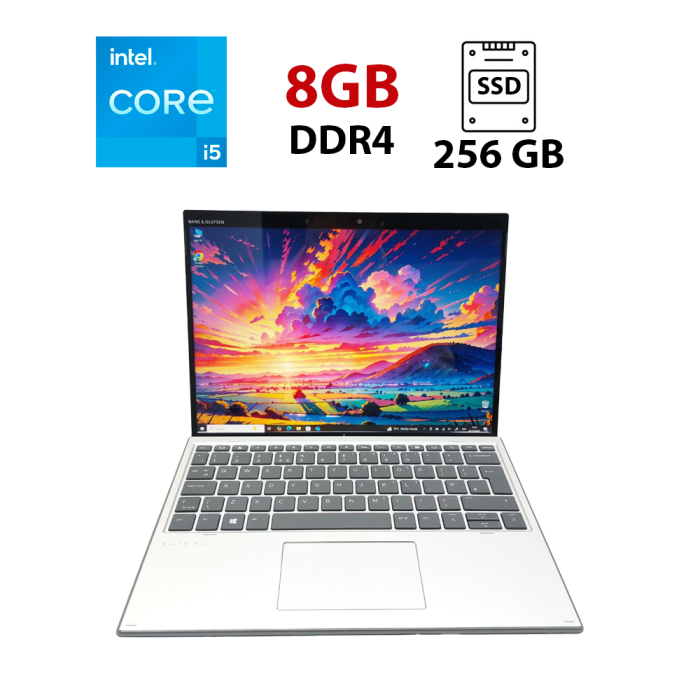 Ноутбук-трансформер HP Elite x2 G4 / 13.3" (3000x2000) IPS Touch / Intel Core i5-8265U (4 (8) ядра по 1.6 - 3.9 GHz) / 8 GB DDR4 / 256 GB SSD / Intel UHD Graphics / WebCam б/в - зображення 1