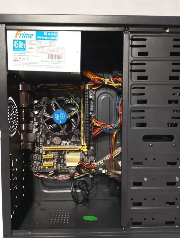 ПК Б-клас Frime Tower / Intel Core i5-4570 (4 ядра по 3.2 - 3.6 GHz) / 8 GB DDR3 / 500 GB HDD / Intel HD Graphics 4600 / 450W б/в - изображение 5