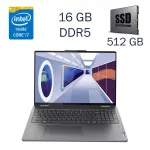 Ультрабук-трансформер Lenovo Yoga 7 16IAP8 / 16" (1920x1080) IPS Touch / Intel Core i7-1355U (10 (12) ядра по 1.2 - 5.0 GHz) / 16 GB DDR5 / 512 GB SSD / Intel Iris Xe / WebCam б/в