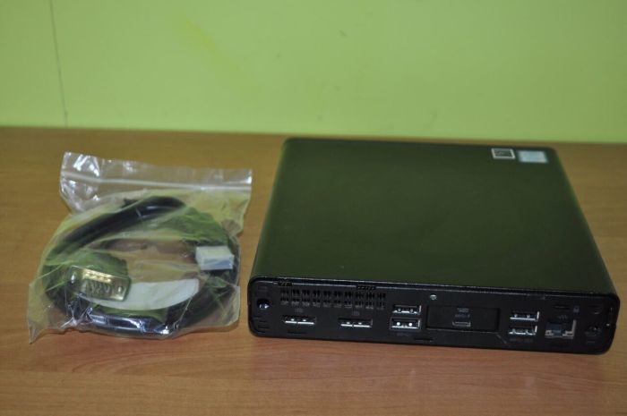 Неттоп HP ProDesk 600 G4 Desktop Mini USFF / Intel Core i3-8100T (4 ядра по 3.1 GHz) / 8 GB DDR4 / 256 GB SSD M.2 / Intel UHD Graphics 630 / Windows 11 Pro б/в - зображення 4