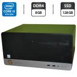 Комп'ютер HP ProDesk 400 G6 Tower / Intel Core i5-9500 (6 ядер по 3,0 - 4,4 ГГц) / 8 ГБ DDR4 / 128 ГБ SSD / Intel UHD Graphics 630 / DVD-ROM б/в