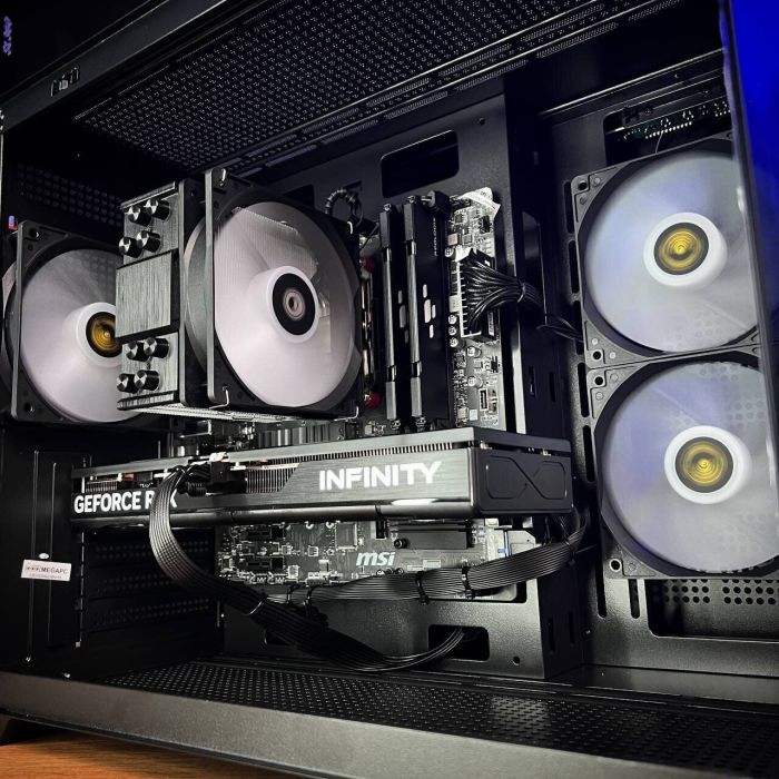 Збірка на замовлення: ігровий ПК Gamdias Aura GC10M ARGB Black Tower / AMD Ryzen 5 5600 (6 (12) ядер по 3,5 - 4,4 ГГц) / 16 ГБ DDR4 / 1000 ГБ SSD M.2 / nVidia GeForce RTX 5060, 8 ГБ GDDR7, 128-bit / 650W - зображення 3