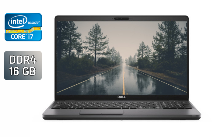 Ультрабук Б-клас Dell Latitude 5500 / 15.6" (1920x1080) IPS / Intel Core i7-8665U (4 (8) ядра по 1.9 - 4.8 GHz) / 16 GB DDR4 / 480 GB SSD / Intel UHD Graphics / WebCam / Windows 10 б/в - зображення 1