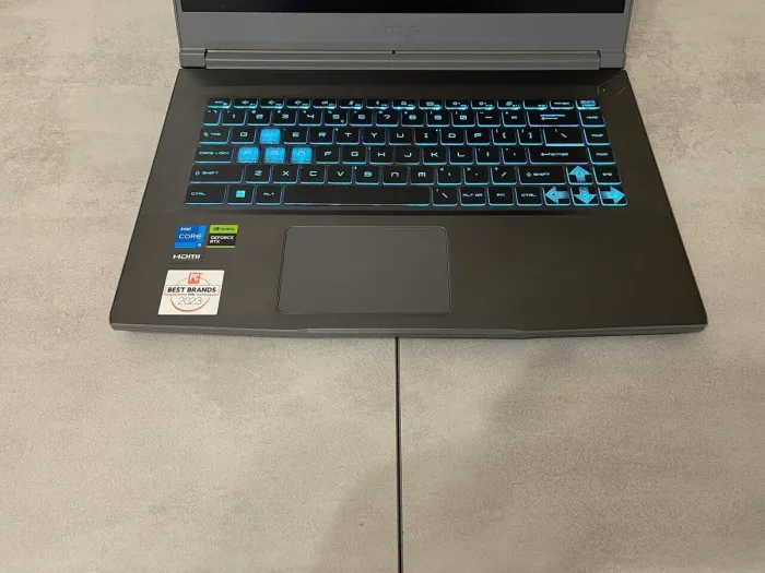 Ігровий ноутбук MSI Thin 15 B13VE-1451US / 15.6" (1920x1080) IPS / Intel Core i5-13420H (8 (12) ядер по 3.4 - 4.6 GHz) / 16 GB DDR4 / 512 GB SSD M.2 / nVidia GeForce RTX 4050, 6 GB GDDR6, 96-bit / WebCam б/в - зображення 4