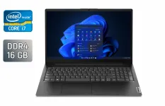 Ультрабук Lenovo V15 G4 IRU / 15.6" (1920x1080) IPS / Intel Core i7-1355U (10 (12) ядер по 3.7 - 5.0 GHz) / 16 GB DDR4 / 512 GB SSD / Intel Iris Xe Graphics / WebCam / Windows 11 б/в