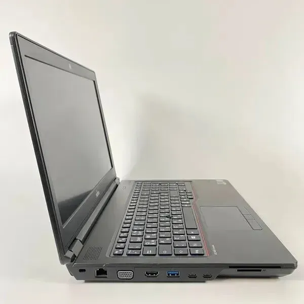 Мобільна робоча станція Б-клас Fujitsu Celsius H780 / 15.6" (1920x1080) IPS / Intel Core i7-8750H (6 (12) ядер по 2.2 - 4.1 GHz) / 16 GB DDR4 / 512 GB SSD / nVidia Quadro P600, 4 GB GDDR5, 128-bit / WebCam / VGA б/в - зображення 4