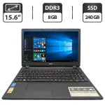 Ноутбук Acer Aspire MM1-571 / 15.6" (1366x768) TN / Intel Core i3-5005U (2 (4) ядра по 2.0 GHz) / 8 GB DDR3 / 240 GB SSD / Intel HD Graphics 5500 / WebCam / DVD-ROM б/в