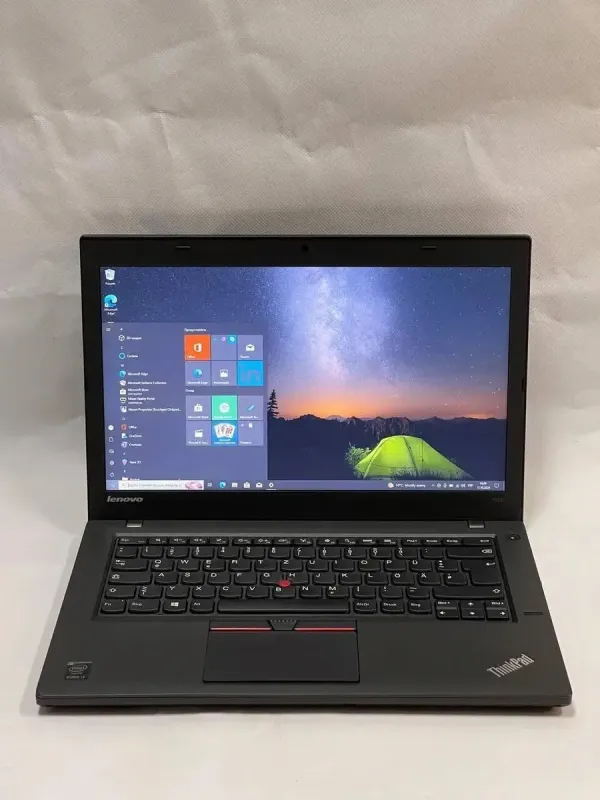 Ноутбук Lenovo ThinkPad T450 / 14" (1600x900) TN / Intel Core i5-5300U (2 (4) ядра по 2.3 - 2.9 GHz) / 8 GB DDR3 / 256 GB SSD / Intel HD Graphics 5500 / WebCam / VGA б/в - зображення 2