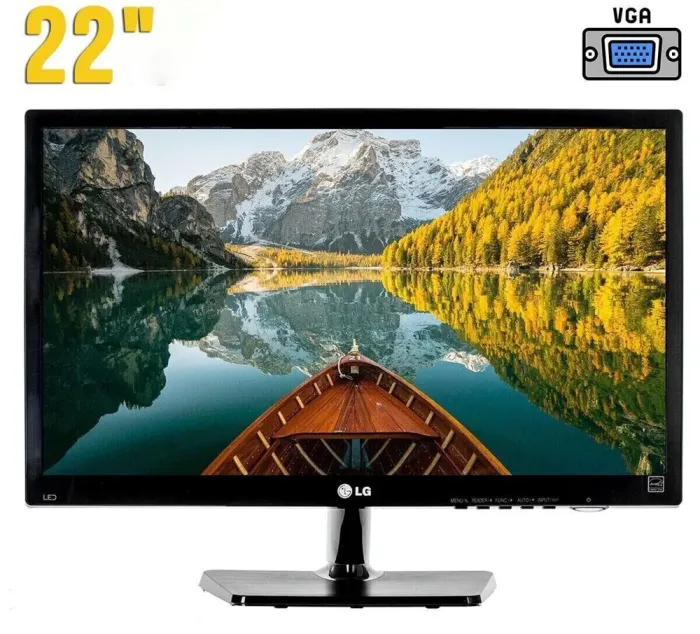 Монітор LG 22M37A-B/22" (1920x1080) TN/VGA/VESA 75x75 + Кабель живлення б/в - зображення 1