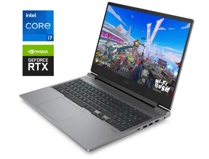 Ігровий ноутбук HP Omen 16-ae0073cl / 16.1" (1920x1080) IPS / Intel Core i7-14650HX (16 (24) ядер по 1.6 - 5.2 GHz) / 32 GB DDR4 / 1000 GB SSD / nVidia GeForce RTX 4060, 8 GB GDDR6, 128-bit / WebCam / Win 11 б/в - зображення 1