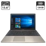 Ноутбук Asus K55A / 15.6" (1366x768) TN / Intel Core i3-3110M (2 (4) ядра по 2.4 GHz) / 8 GB DDR3 / 120 GB SSD / Intel HD Graphics 4000 / WebCam б/в