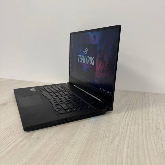 Ігровий ноутбук Asus ROG Zephyrus S15 GX502GW / 15.6" (1920x1080) IPS / Intel Core i7-9750H (6 (12) ядер по 2.6 - 4.5 GHz) / 16 GB DDR4 / 512 GB SSD M.2 / nVidia GeForce RTX 2070, 8 GB GDDR6, 256-bit / WebCam б/в - зображення 5
