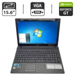 Ноутбук Acer Aspire 5742G / 15.6" (1366x768) TN / Intel Core i5-450M (2 (4) ядра по 2.4 - 2.6 GHz) / 6 GB DDR3 / 500 GB HDD / nVidia GeForce GT 540M, 1 GB GDDR3, 128-bit / WebCam / DVD-ROM б/в