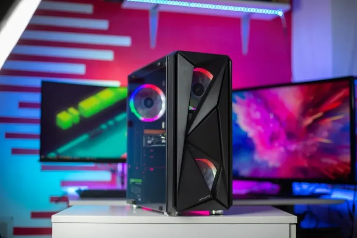 Ігровий ПК 1stPlayer FIREROSE RGB Tower / Intel Core i3-10100F (4 (8) ядра по 3.6 - 4.3 GHz) / 16 GB DDR4 / 240 GB SSD / nVidia GeForce GTX 1650, 4 GB GDDR5, 128-bit / 700W - зображення 2