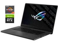 Ігровий ноутбук Б-клас Asus ROG Zephyrus GA503RM / 15.6" (2560x1440) IPS / AMD Ryzen 7 6800HS (8 (16) ядер по 3.2 - 4.7 GHz) / 16 GB DDR5 / 1000 GB SSD / nVidia GeForce RTX 3070 Ti, 8 GB GDDR6, 256-bit / WebCam б/в