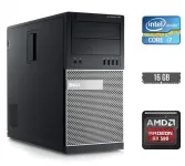 Ігровий ПК Dell OptiPlex 790 Tower / Intel Core i7-2600 (4 (8) ядра по 3.4 - 3.8 GHz) / 16 GB DDR3 / 250 GB SSD + 1000 GB HDD / AMD Radeon RX 580, 8 GB GDDR5, 256-bit б/в