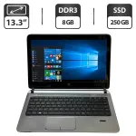 Ноутбук HP ProBook 430 G2 / 13.3" (1366x768) TN / Intel Core i5-5200U (2 (4) ядра по 2.2 - 2.7 GHz) / 8 GB DDR3 / 250 GB SSD / Intel HD Graphics 5500 / WebCam б/в