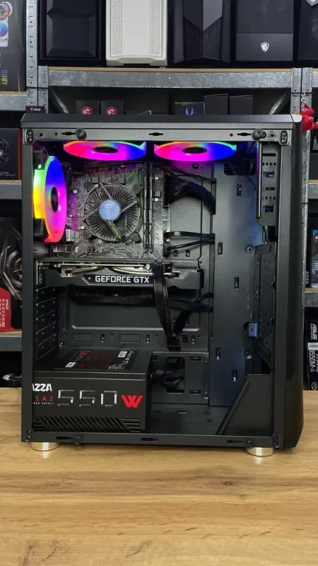 Ігровий ПК 1stPlayer BlackTower / Core i5-10400F (6(12) ядер по 2.9-4.3 GHz) / 16GB DDR4 / 500GB SSD / GeForce GTX 1660 Super, 6GB GDDR6, 192-bit / HDMI / 550W NEW б/в - зображення 5