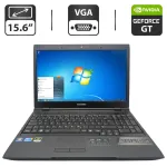 Ноутбук Samsung P580 / 15.6" (1366x768) TN / Intel Core i3-380M (2 (4) ядра по 2.5 GHz) / 6 GB DDR3 / 320 GB HDD / nVidia GeForce GT 330M, 1 GB GDDR3, 128-bit / WebCam / DVD-ROM б/в