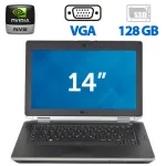 Ноутбук Dell Latitude E6430 / 14" TN / Core i5-3320M (2(4) ядра по 2.6-3.3GHz) / 4GB DDR3 / 128GB SSD / NVS 5200M, 1 GB GDDR5, 64bit / WebCam б/в