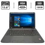 Ноутбук HP Pavilion G6 2332sr / 15.6" (1366x768) TN / AMD A6-4400M (2 ядра по 2.7 - 3.2 GHz) / 8 GB DDR3 / 128 GB SSD / AMD Radeon HD 7520G Graphics / WebCam / DVD-ROM б/в