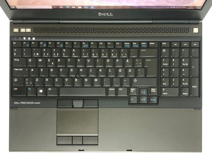Мобільна робоча станція Dell Precision M4800 / 15.6" (1920x1080) TN / Intel Core i7-4810MQ (4 (8) ядра по 2.8 - 3.8 GHz) / 8 GB DDR3 / 256 GB SSD / nVidia Quadro K2100M, 2 GB GDDR5, 128-bit / WebCam / DVD-ROM б/в - зображення 8