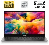 Ультрабук Б-клас Dell XPS 13 7390 / 13.3" (1920x1080) IPS / Intel Core i5-10210U (4 (8) ядра по 1.6 - 4.2 GHz) / 8 GB DDR3 / 240 GB SSD M.2 / Intel UHD Graphics / WebCam / Windows 10 б/в