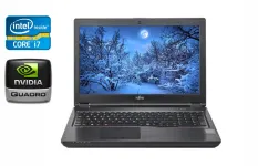 Мобільна робоча станція Б-клас Fujitsu Celsius H780 / 15.6" (1920x1080) IPS / Intel Core i7-8750H (6 (12) ядер по 2.2 - 4.1 GHz) / 16 GB DDR4 / 512 GB SSD / nVidia Quadro P600, 4 GB GDDR5, 128-bit / WebCam / USB Type-C б/в