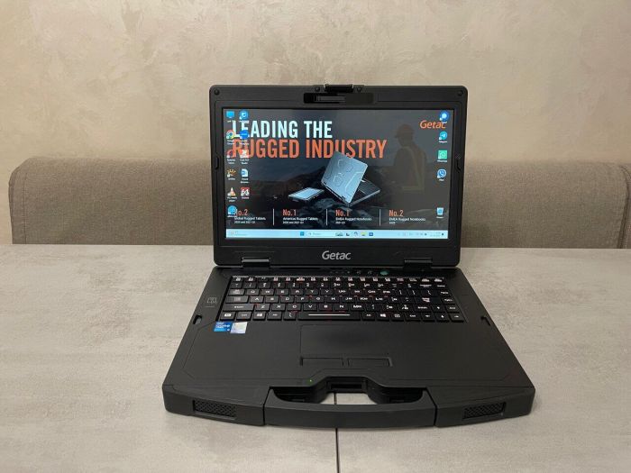 Захищений ноутбук Getac S410 G4 / 14" (1920x1080) IPS Touch / Intel Core i5-1145G7 (4 (8) ядра по 4.4 GHz) / 32 GB DDR4 / 512 GB SSD M.2 / Intel Iris Xe Graphics / WebCam / Без стилуса б/в - зображення 2