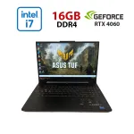 Ігровий ноутбук Asus TUF F15 FX507ZV / 15,6" (1920x1080) IPS / Intel Core i7-12700H (14 (20) ядер по 3,5 - 4,7 ГГц) / 16 ГБ DDR4 / 512 ГБ SSD / nVidia GeForce RTX 4060, 8 ГБ GDDR6, 128-біт / WebCam б/в