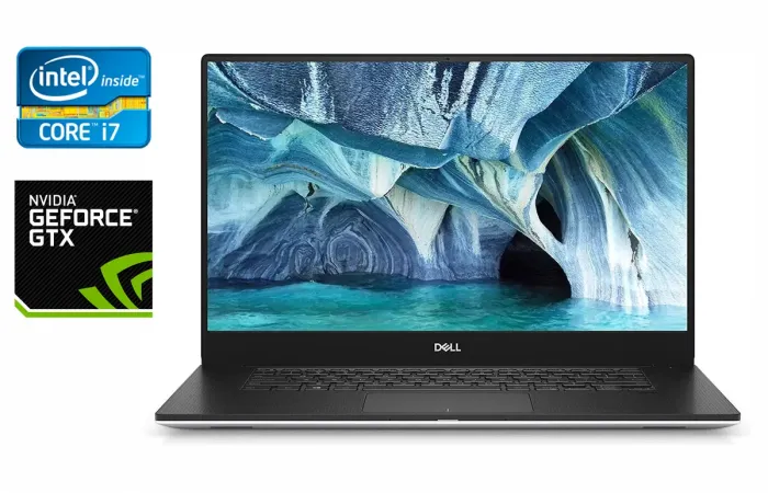 Ігровий ноутбук Dell XPS 15 7590 / 15.6" (1920x1080) IPS / Intel Core i7-9750H (6 (12) ядер по 2.6 - 4.5 GHz) / 16 GB DDR4 / 512 GB SSD / nVidia GeForce GTX 1650, 4 GB GDDR6, 128-bit / WebCam / Windows 10 б/в - зображення 1