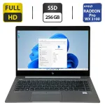 Мобільна робоча станція Б-клас HP ZBook 14u G5 / 14" (1920x1080) IPS / Intel Core i5-8250U (4 (8) ядра по 1.6 - 3.4 GHz) / 16 GB DDR4 / 256 GB SSD / Radeon Pro WX 3100, 2 GB GDDR5, 128-bit / WebCam / Windows 10 Pro б/в