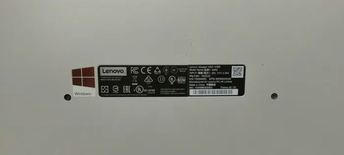 Ноутбук Lenovo IdeaPad 100S-14IBR / 14" TN / Intel Celeron N3050 (2 ядра по 1.6-2.16 GHz) / 2GB DDR3 / 256GB SSD M.2 / HD Graphics / WebCam б/в - зображення 8