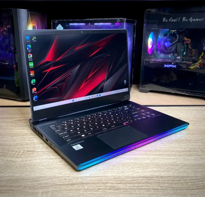 Ігровий ноутбук MSI GE66 Raider / 15.6" (1920x1080) IPS / Intel Core i7-10750H (6 (12) ядер по 2.6 - 5.0 GHz) / 32 GB DDR4 / 1000 GB SSD / nVidia GeForce RTX 2070 Super, 8 GB GDDR6, 256-bit / WebCam б/в - зображення 2