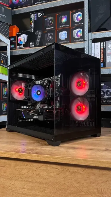 Збірка під замовлення: ігровий ПК Gamdias Aura GC10M ARGB Black Tower / AMD Ryzen 5 5600 (6 (12) ядер по 3.5 - 4.4 GHz) / 16 GB DDR4 / 512 GB SSD M.2 / AMD Radeon RX 5700, 8 GB GDDR6, 256-bit / 550W б/в - зображення 2