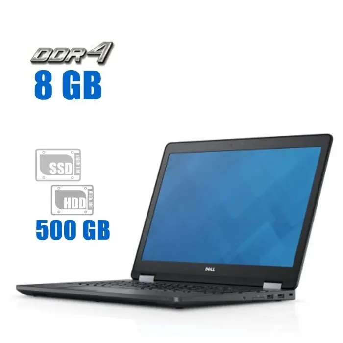 Ноутбук Б-клас Dell Latitude E5570 / 15.6" (1366x768) TN / Intel Core i3-6100U (2 (4) ядра по 2.3 GHz) / 8 GB DDR4 / 256 GB SSD M.2 + 500 GB HDD / Intel HD Graphics 520 / WebCam б/в - зображення 1