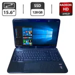 Ноутбук HP Pavilion G6 / 15.6" (1366x768) TN / AMD A10-4600M (4 ядра по 2.3 - 3.2 GHz) / 8 GB DDR3 / 128 GB SSD / AMD Radeon HD 7610M, 1 GB GDDR3, 128-bit / WebCam / DVD-ROM б/в