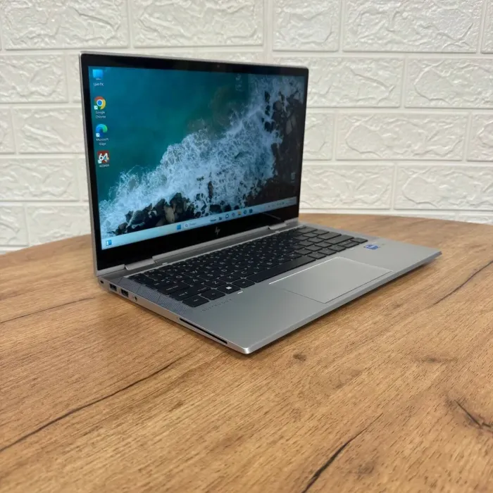 Ультрабук-трансформер Б-класс HP EliteBook 830 G8 x360 / 13.3" (1920x1080) IPS Touch / Intel Core i5-1145G7 (4 (8) ядра по 2.6 - 4.4 GHz) / 16 GB DDR4 / 512 GB SSD / Intel Iris Xe Graphics / WebCam б/в - зображення 4