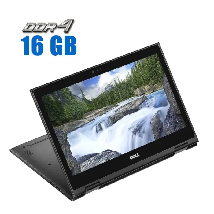 Ноутбук-трансформер Dell Latitude 3390 / 13.3" (1920x1080) IPS Touch / Intel Core i3-7020U (2 (4) ядра по 2.3 GHz) / 16 GB DDR4 / 256 GB SSD / Intel UHD Graphics 620 / WebCam / Win 10 Pro б/в - зображення 1