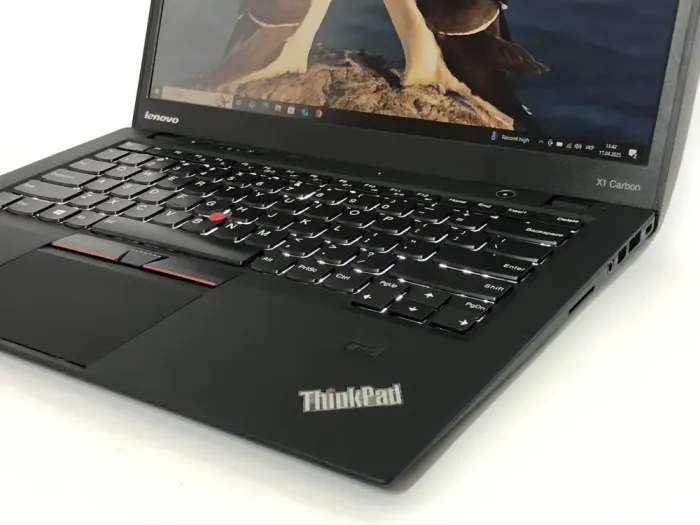Ультрабук Б-клас Lenovo ThinkPad X1 Carbon Gen 1 / 14" (1600x900) TN / Intel Core i5-3317U (2 (4) ядра по 1.7 - 2.6 GHz) / 4 GB DDR3 / 128 GB SSD / Intel HD Graphics 4000 / WebCam / Win 10 Pro б/в - зображення 9